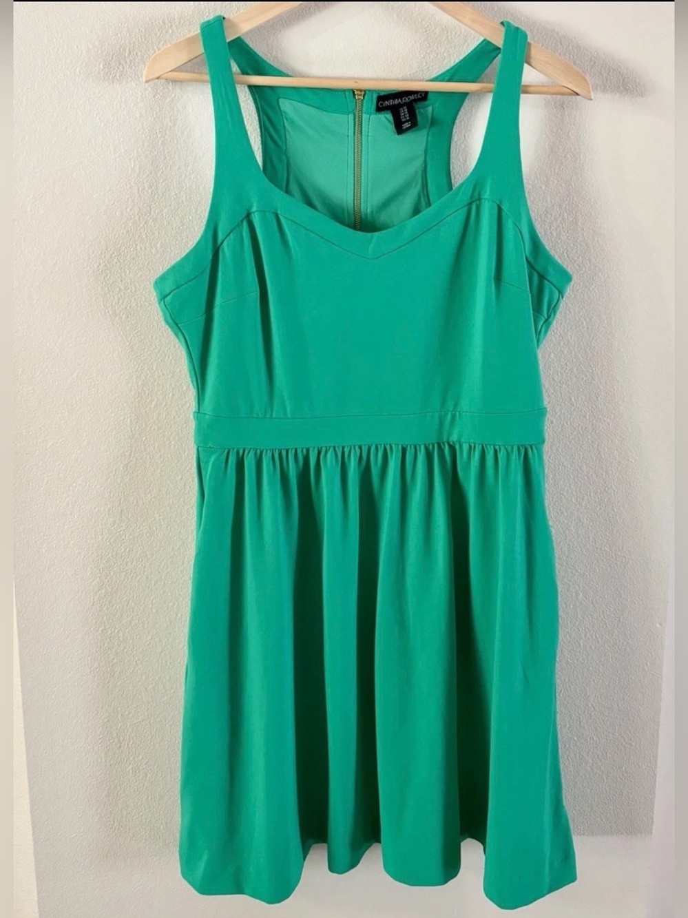 Cynthia Rowley Emerald Green Sleeveless Midi Dress